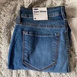 OLD NAVY Super Skinny High Rise ankle Jeans size 4